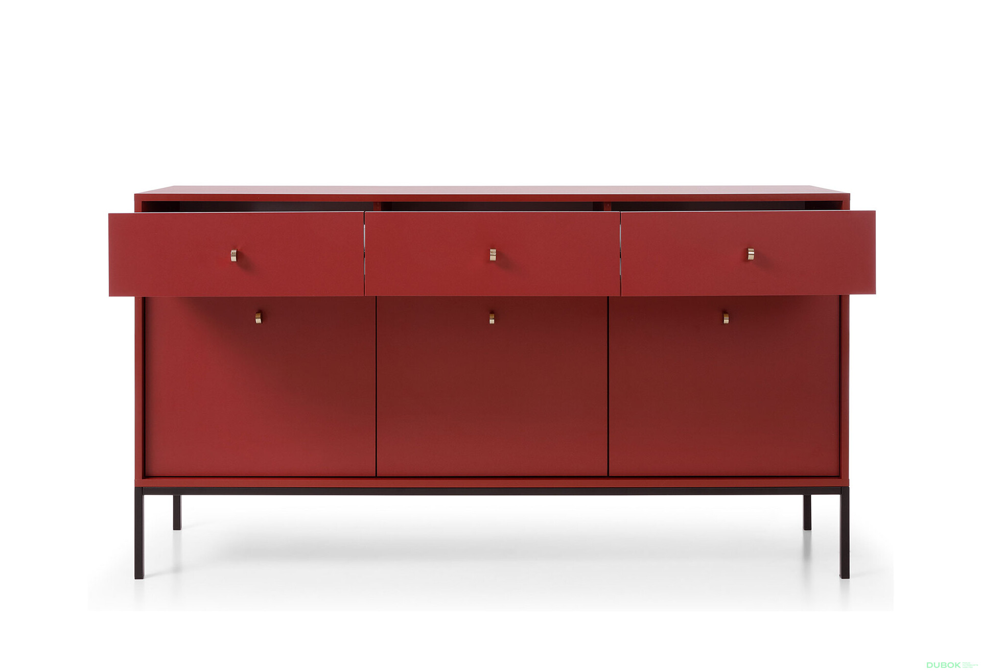 Fotografie 3 - Komoda MKSZ154 Mono bordo
