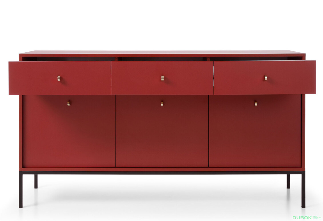 Fotografie 3 - Komoda MKSZ154 Mono bordo