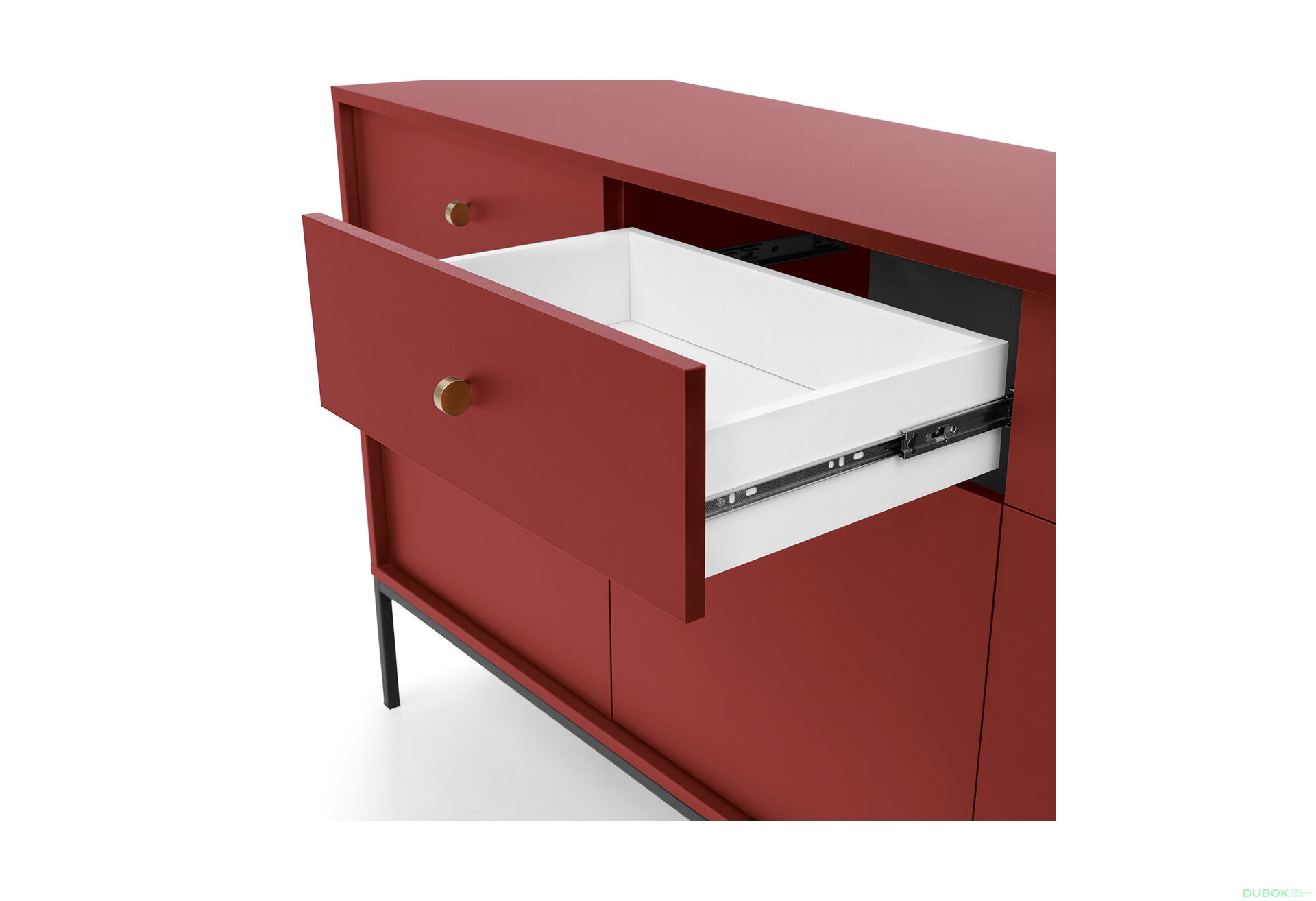 Fotografie 5 - Komoda MKSZ154 Mono bordo