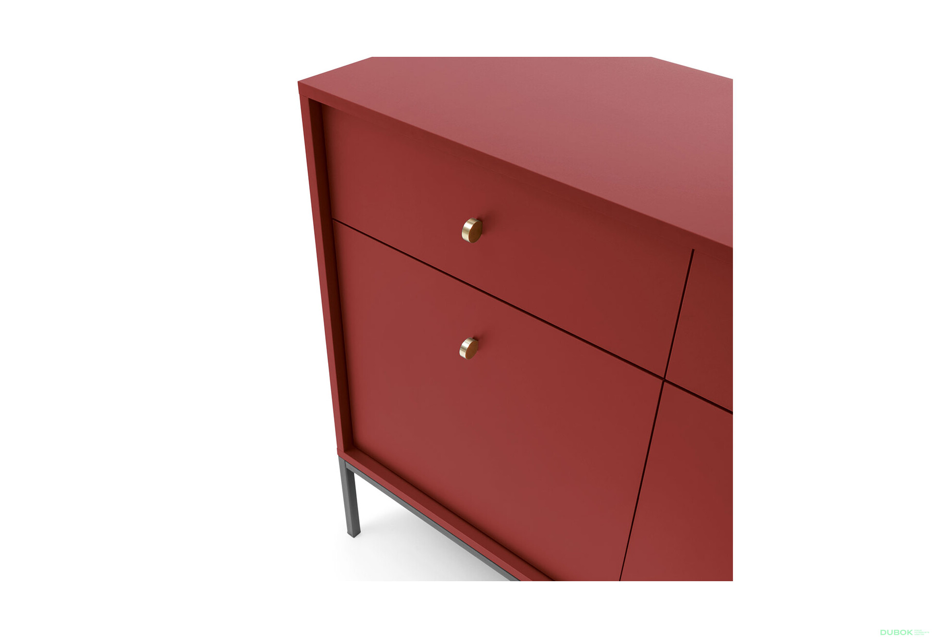 Fotografie 8 - Komoda MKSZ154 Mono bordo