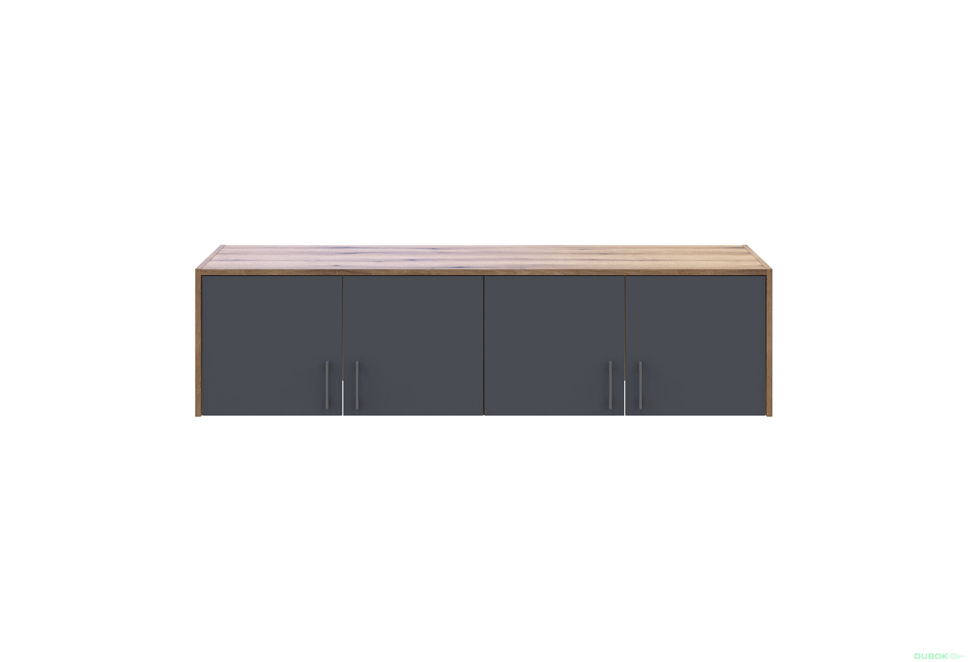 Nástavba Rondi 4 dřevotříska 160x52x41 dub artisan / grafit - Fotografie 2 Fotografie 2 - Nástavba Rondi 4 dřevotříska 160x52x41 dub artisan / grafit