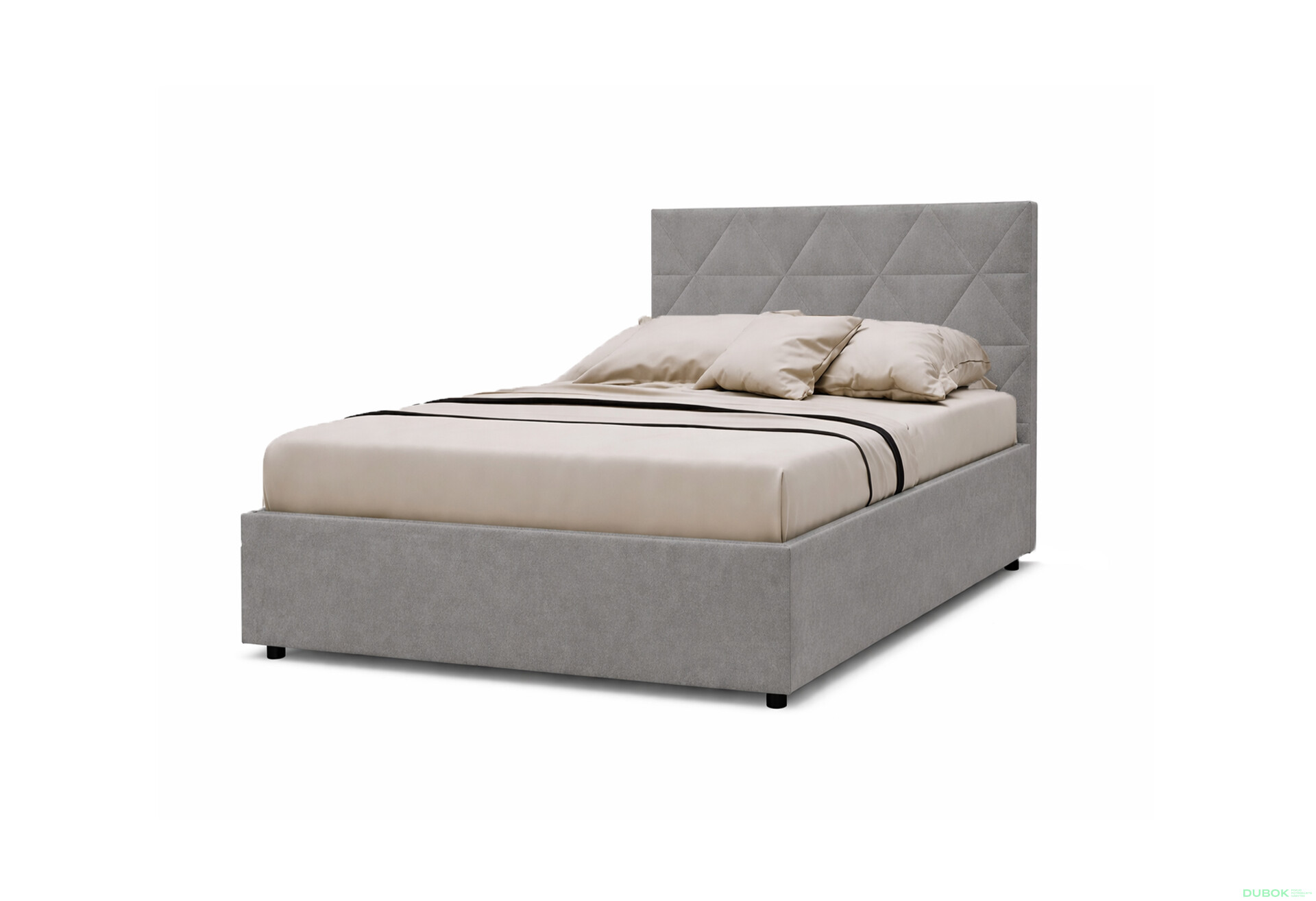 Fotografie 1 - Postel Fro Caro 140x200 Mono 246, šedá