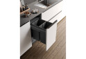 Fotografie 2 - Sorter 580 Gollinucci EVO do skrinky 450mm včetně výsuvů a víka 2x29l antracit