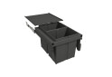 Fotografie 1 - Sorter 580 Gollinucci EVO do skrinky 450mm včetně výsuvů a víka 2x29l antracit