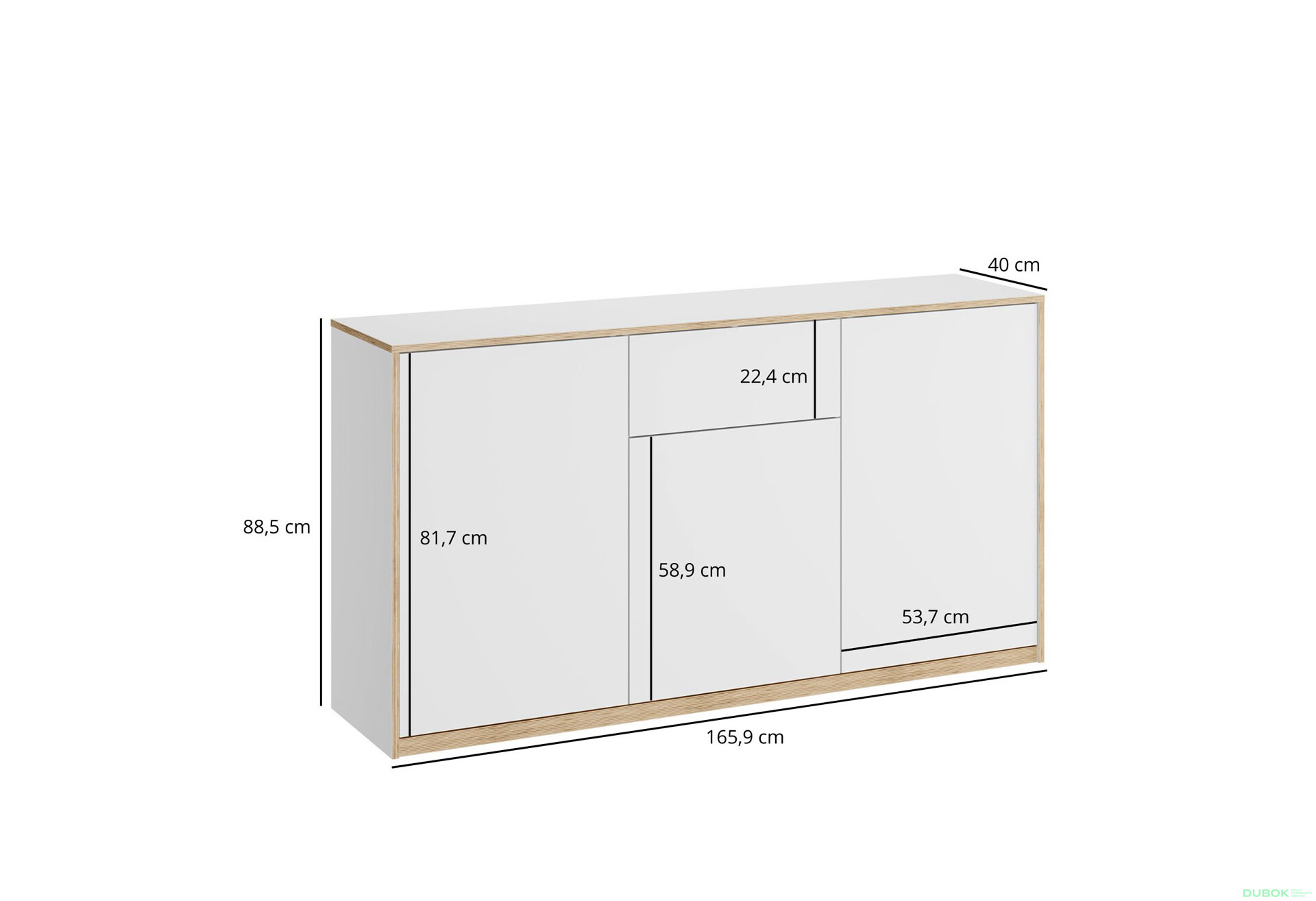 Komoda 3d1s bílá Complex - Fotografie 5 Fotografie 5 - Komoda 3d1s bílá Complex