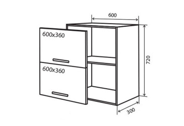 V20 Skříňka 2D 60 RioLine Luxe / RíóLajn Lux Matný