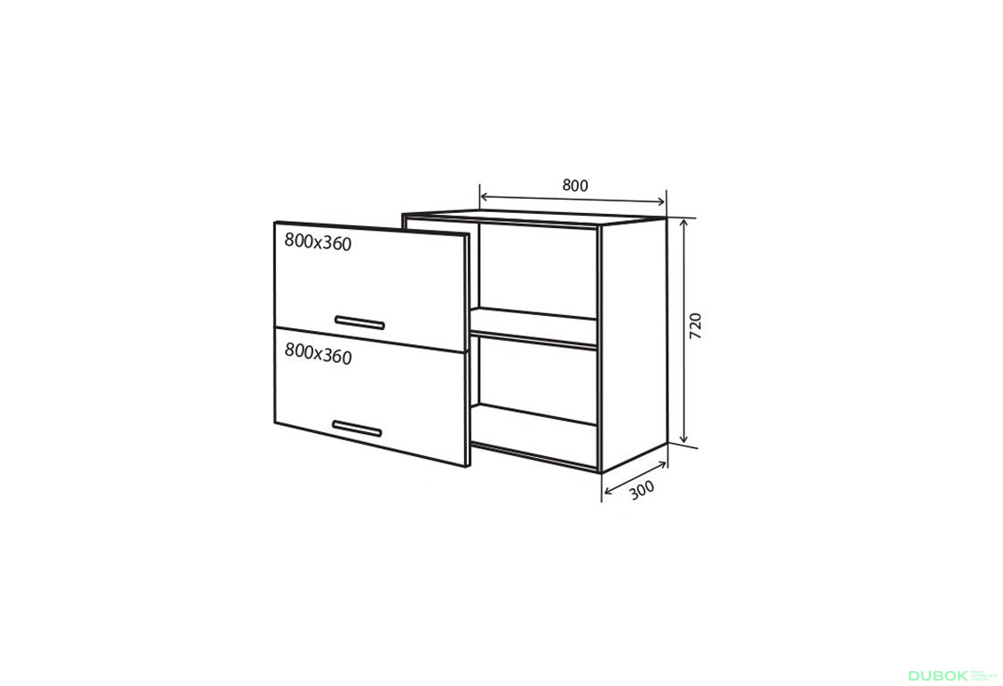 V21 Skříňka 2D 80 RioLine Luxe / RíóLajn Lux Matný
