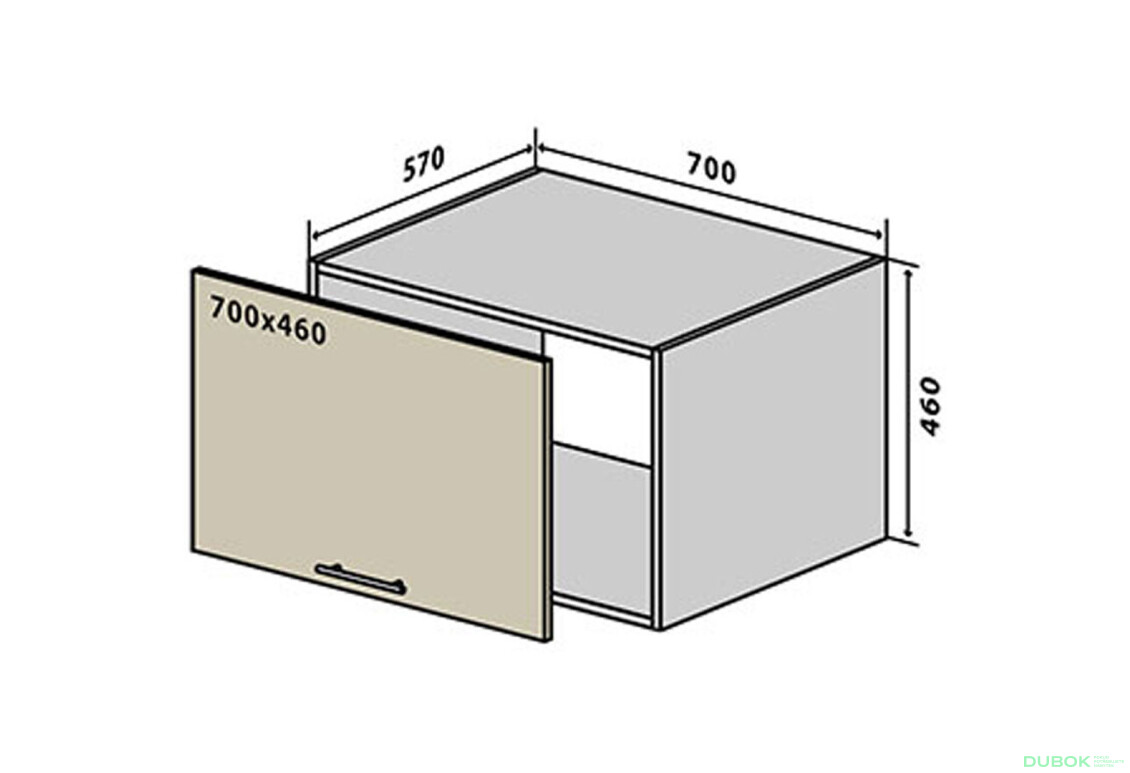 V71 Skříňka 1D 70 RioLine Luxe / RíóLajn Lux Matný