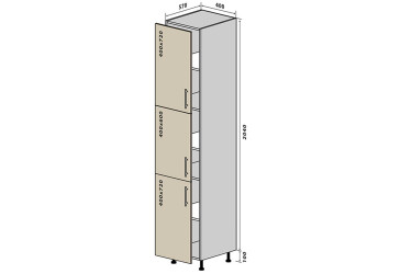 N40 Skříň 40x214 RioLine Luxe / RíóLajn Lux Matný