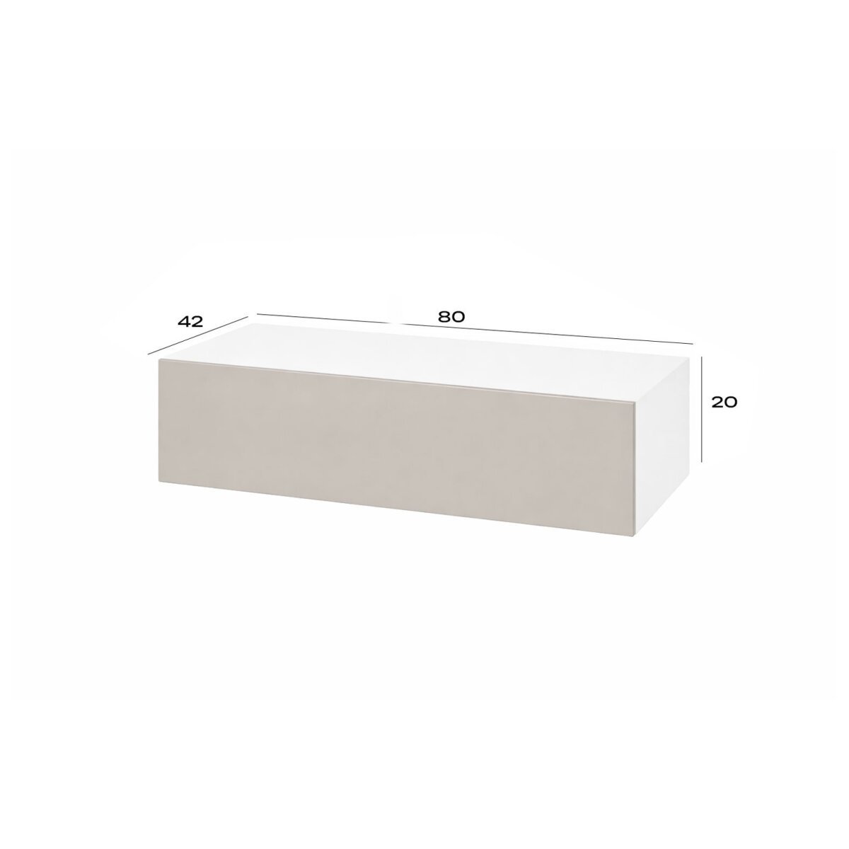 Toaletní stolek 80 cm nymphaea alba / kašmír Space (obrázek 3)