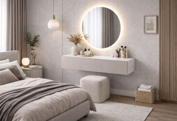 Fotografie Toaletní stolek 80 cm nymphaea alba / kašmír