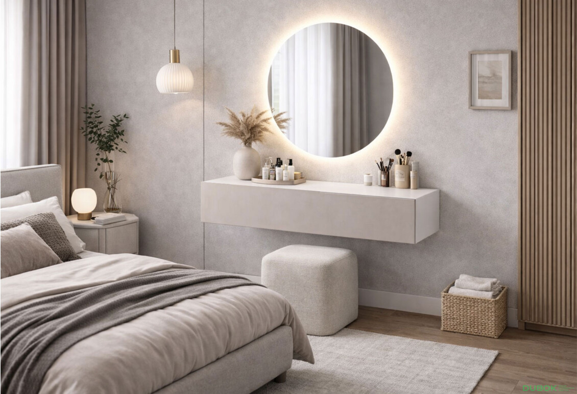 Fotografie 2 - Toaletní stolek 80 cm nymphaea alba / kašmír Space