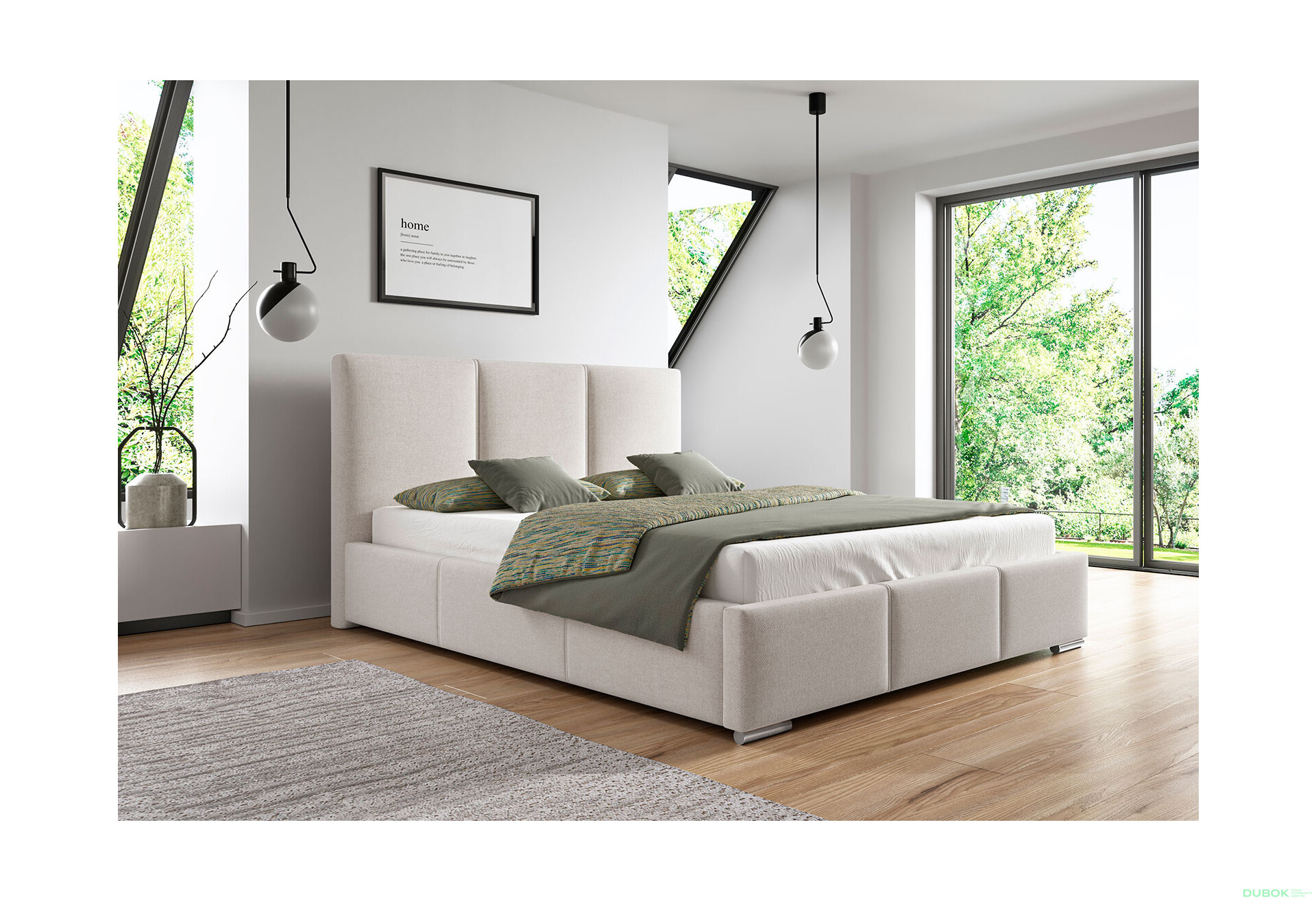 Fotografie 3 - Postel Parma 160x200 Solid 03 Davis Chrom F4