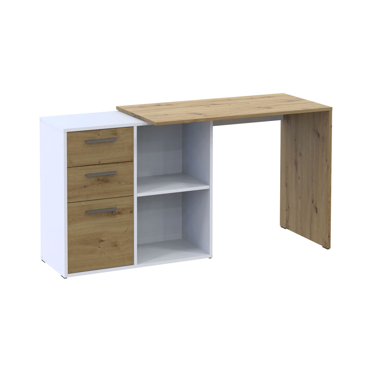 

Psací stůl T8 bílý / dub artisan 100x83x75