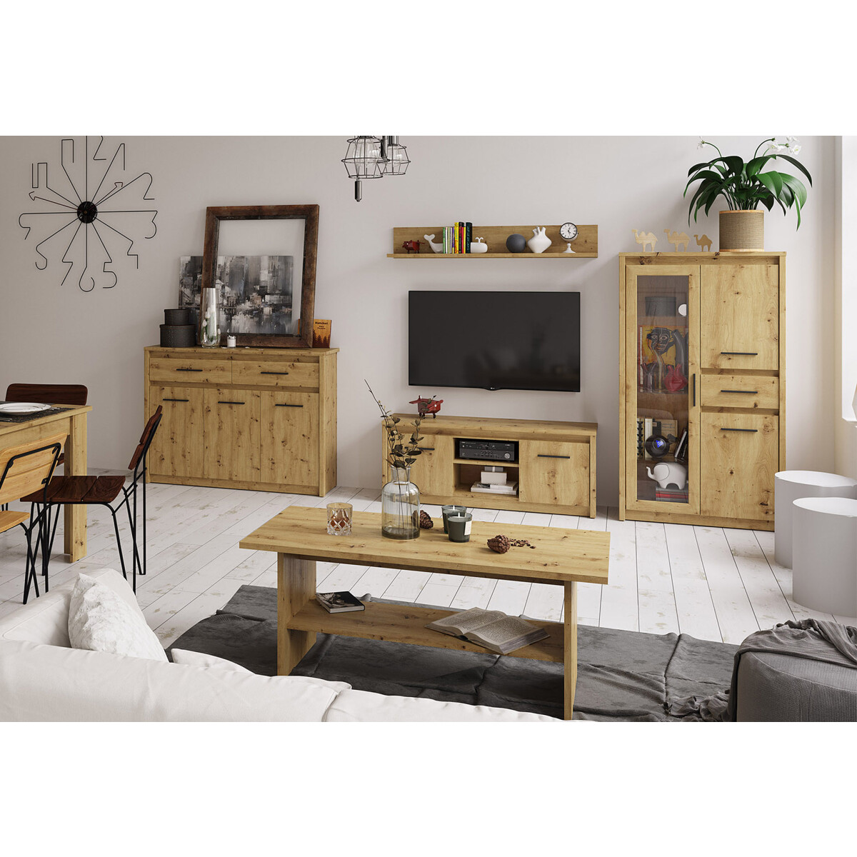 

Obývací sestava dub artisan Ayson
