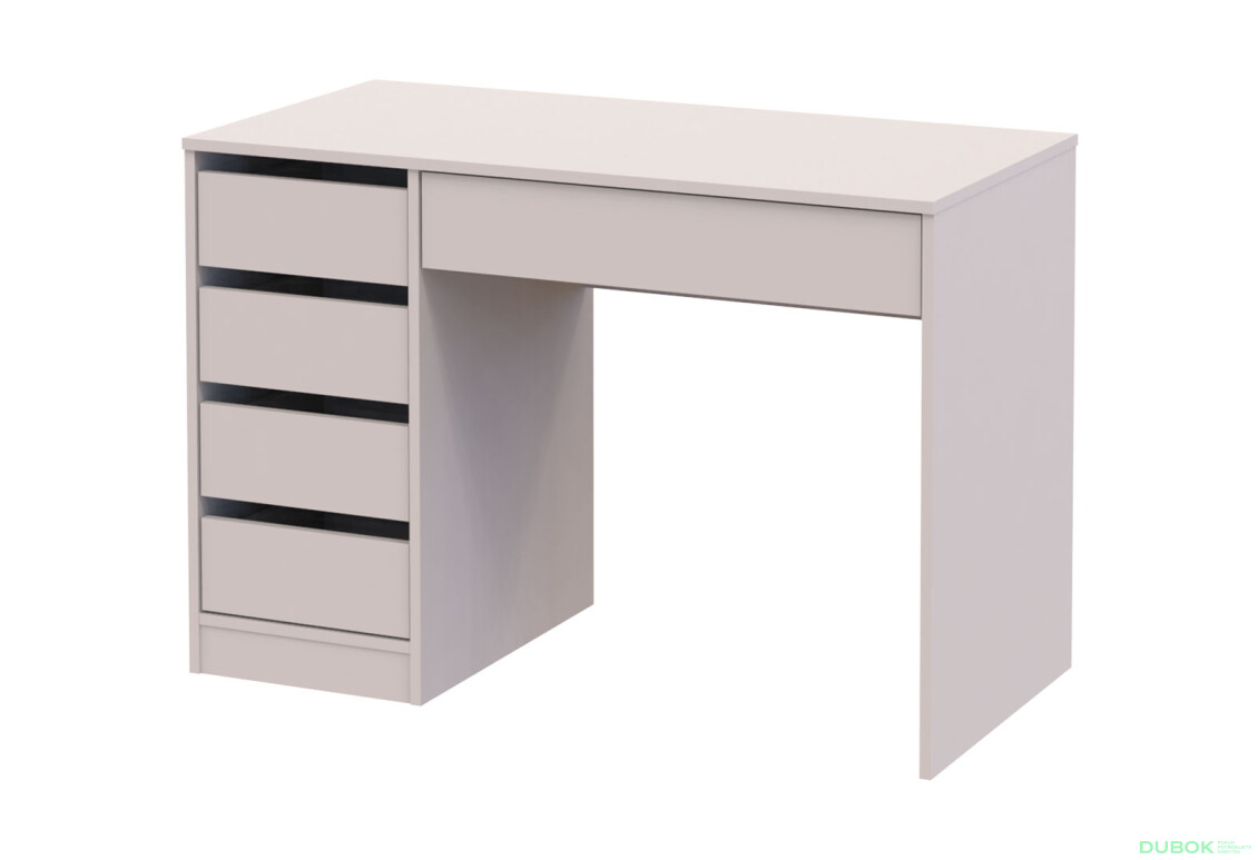 Psací stůl s levou montáží Profi 110 cm kašmír