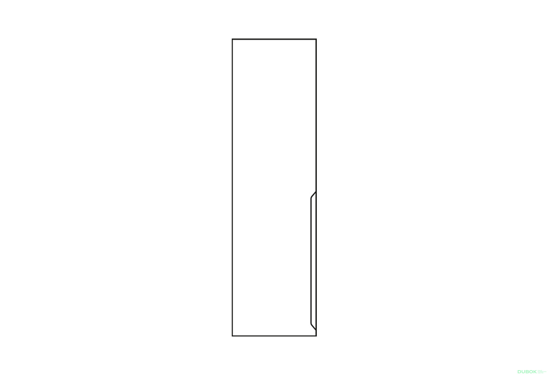 Fotografie 1 - Fasáda F-500x2015 bílý L Módulní skříň Neapol