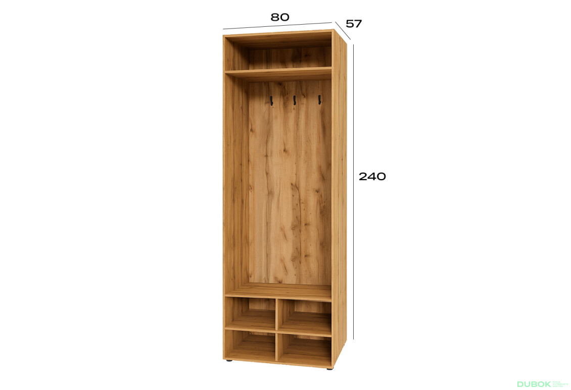 Fotografie 5 - Space Předsíň korpus (v-2400) dub apalačský