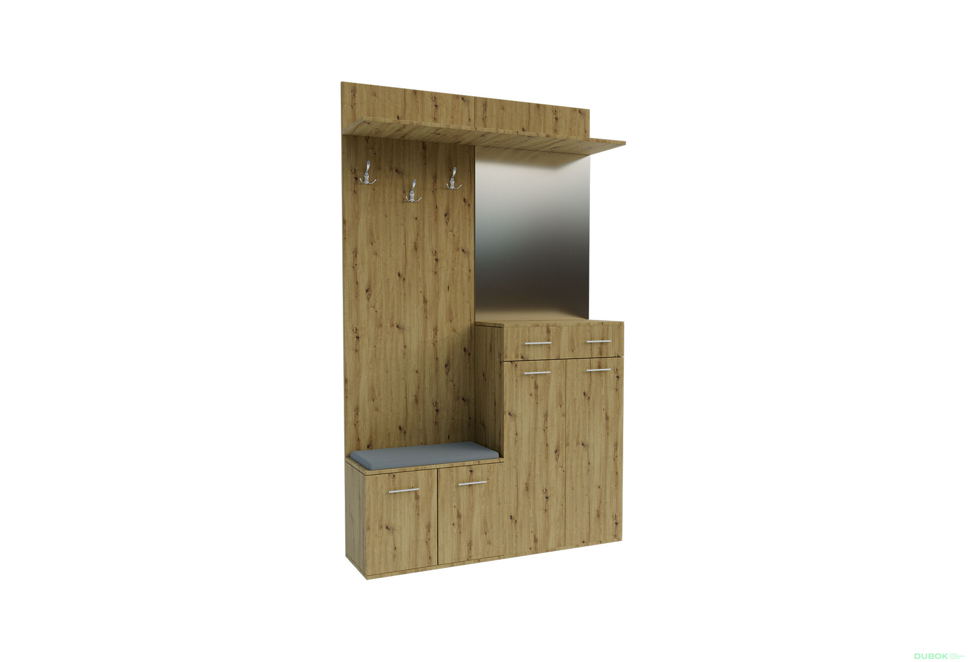 Fotografie 2 - Předsíňová sestava Armario 120 cm Dub artisan