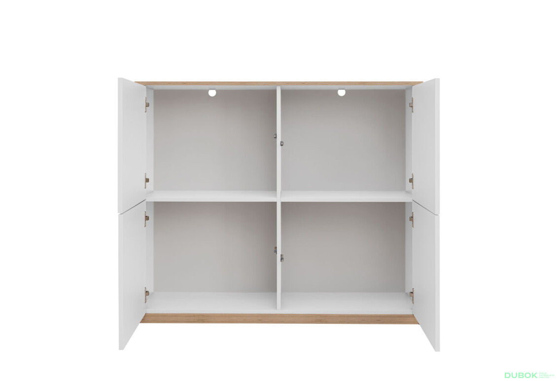 Komoda 4d bílá Complex - Fotografie 3 Fotografie 3 - Komoda 4d bílá Complex