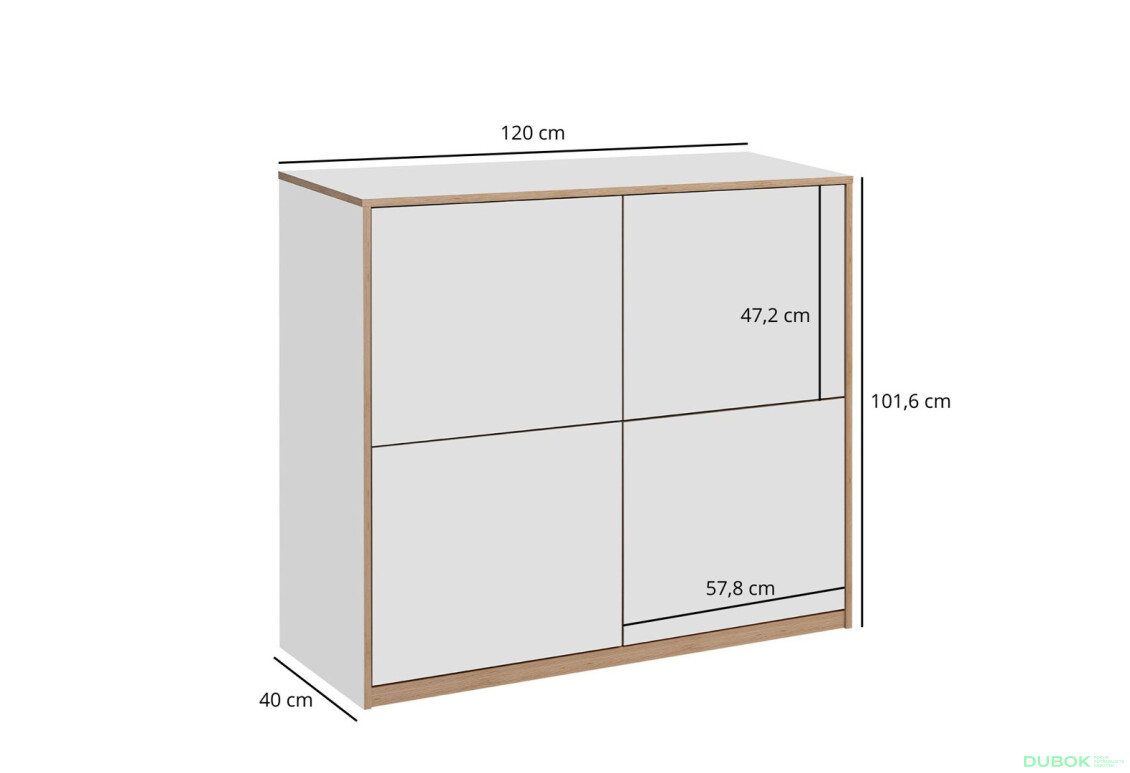 Komoda 4d bílá Complex - Fotografie 7 Fotografie 7 - Komoda 4d bílá Complex