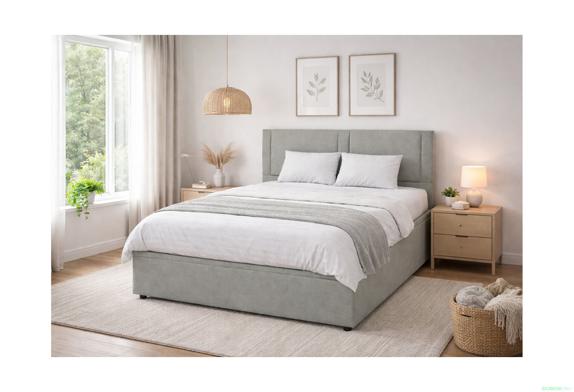 Fotografie 2 - Postel Fro Sol 140x200 s roštem, úložným prostorem Mono 246, šedá