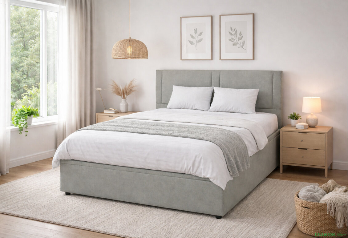 Fotografie 2 - Postel Fro Sol 140x200 s roštem, úložným prostorem Mono 246, šedá