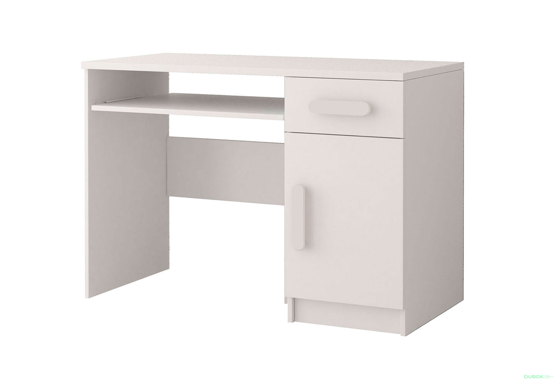 Fotografie 1 - Psací stůl Smyk bílá, úchytky bílý Idczak meble