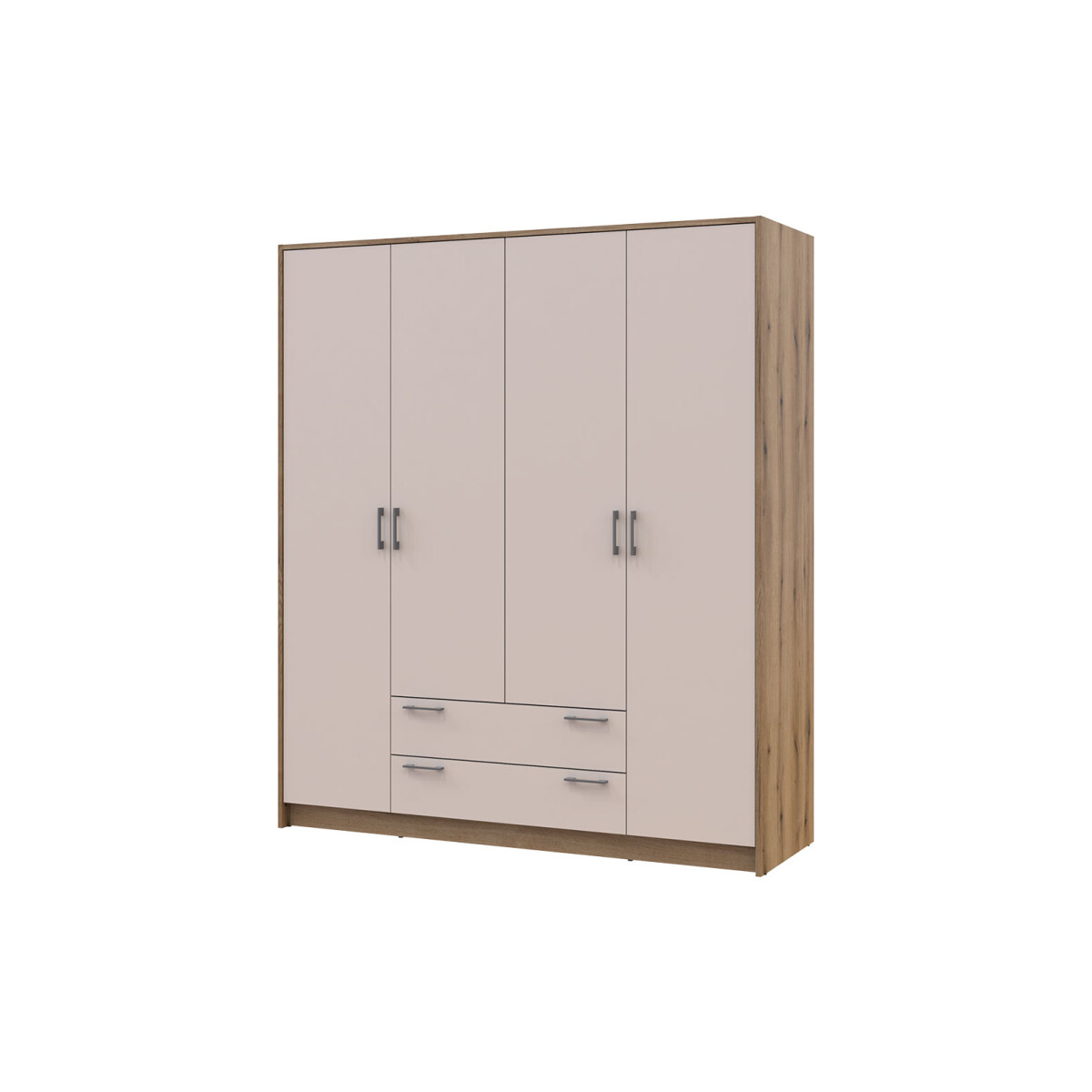 

Skříň Rondi 4D dub artisan / kašmír 160x52x195