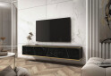 Fotografie 2 - TV stolek RTV 175 černý mramor Oro