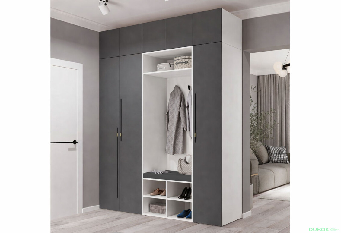 Předsíň 200 cm nymphaea alba / grafit Space