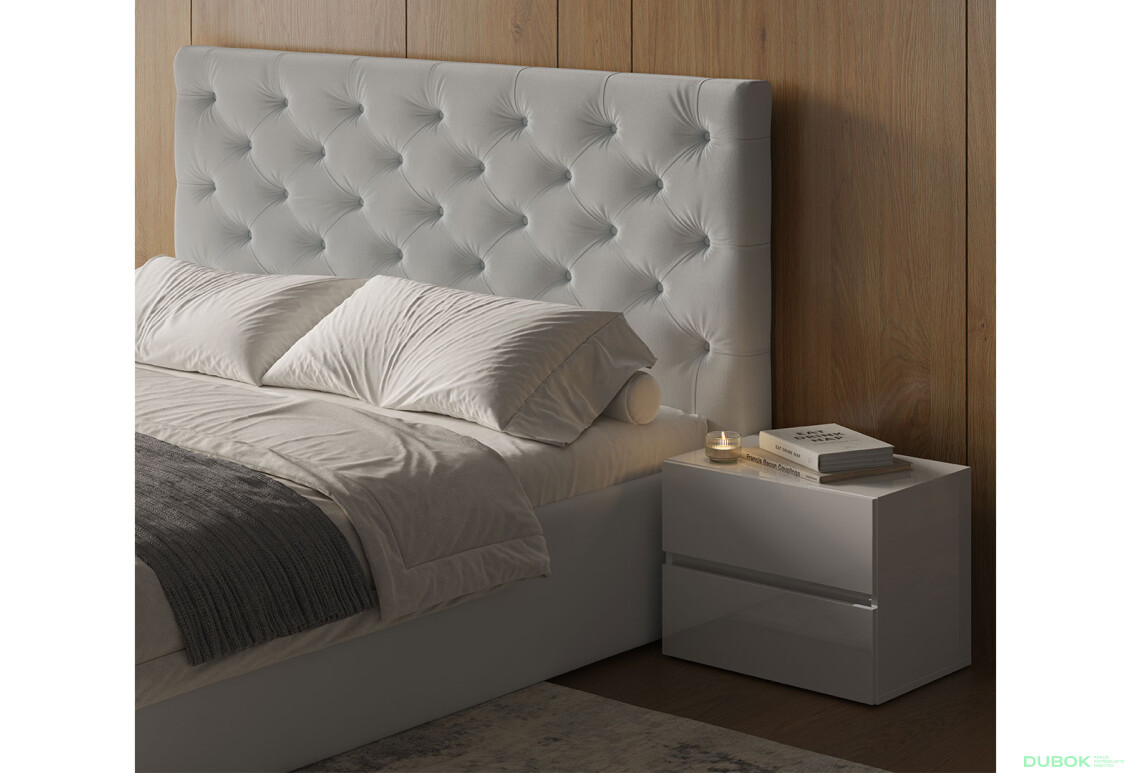 Postel s roštem, úložným prostorem Riviéra 160x200 cm Světle šedá - Fotografie 5 Fotografie 5 - Postel s roštem, úložným prostorem Riviéra 160x200 cm Světle šedá