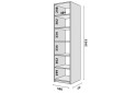 Fotografie 2 - Modul №1 P-500x2050 DTD 18 mm dub appalache