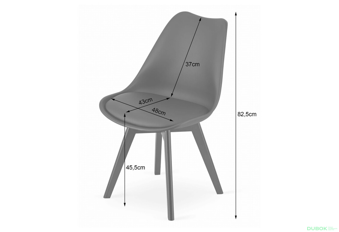 Fotografie 9 - Židle MARK tmavě béžová, béžové nohy x 1