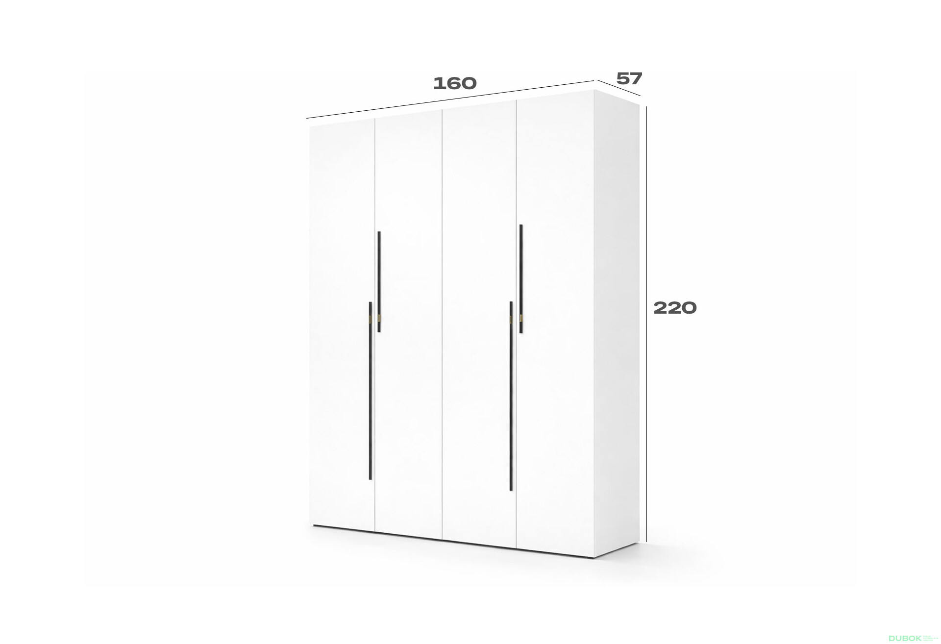 Fotografie 3 - Skříň 4D 160 cm nymphaea alba Space