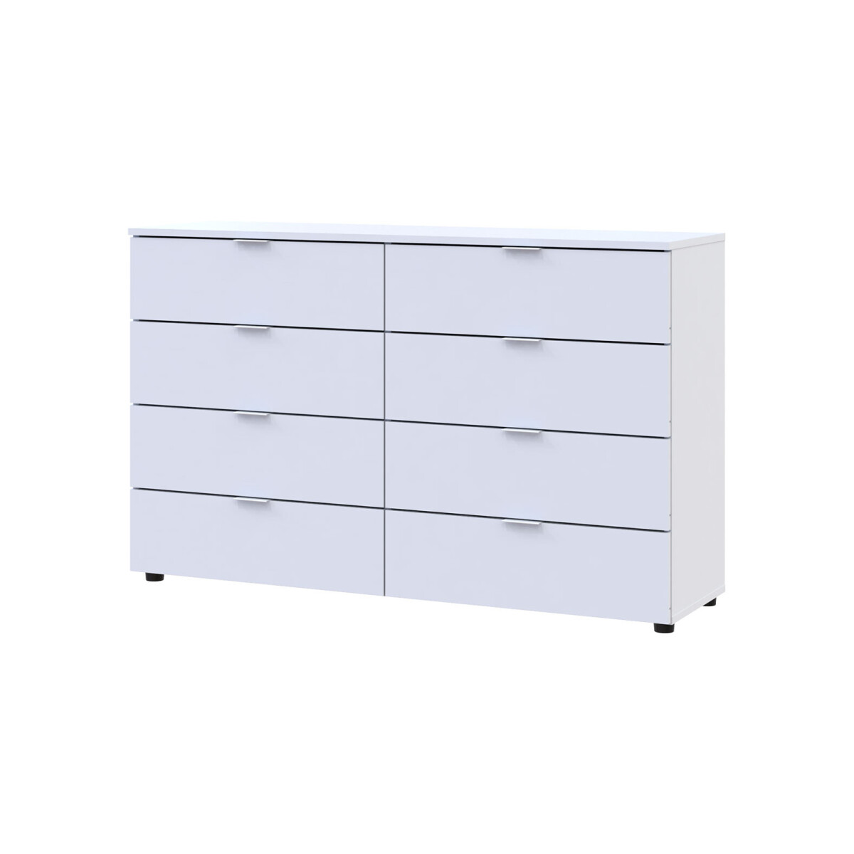 

Komoda Ron 8 s 8 zásuvkami 130x38x81 bílý