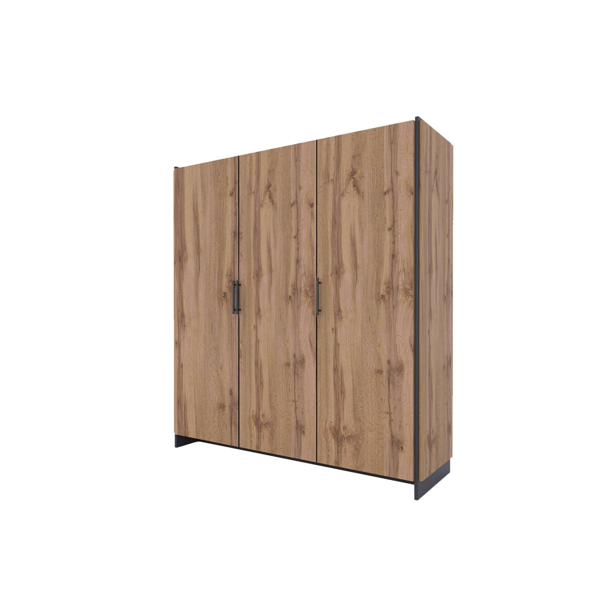 

Skříň třídveřová Amino 180x192.5x52 cm Dub wotan / Černý