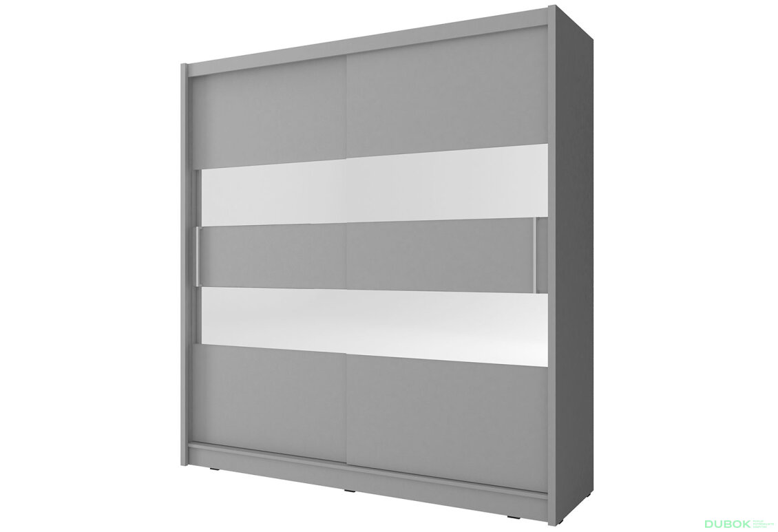 Skříň Maja II 200 grafit