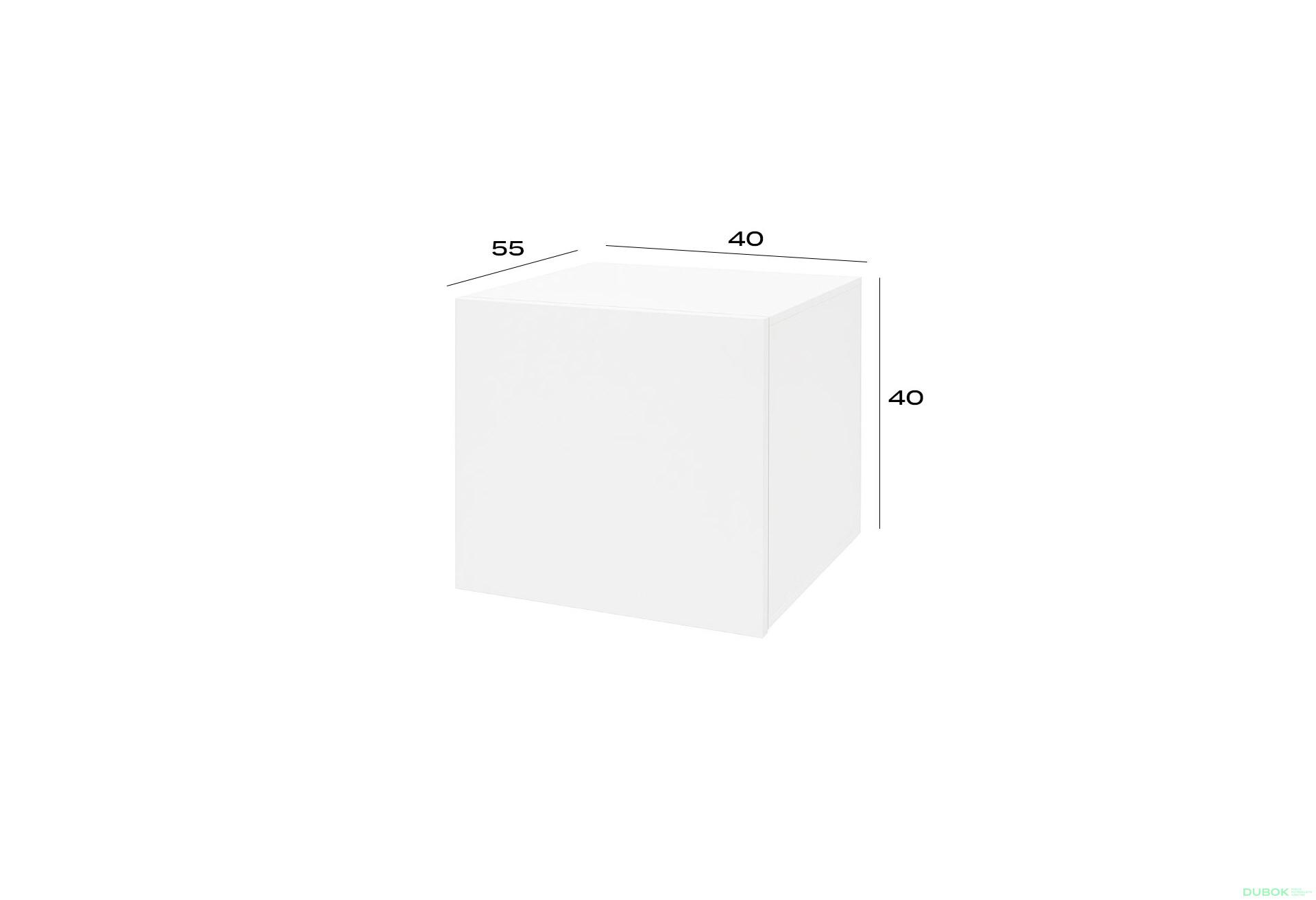 Fotografie 2 - Nástavec na skříň 40 cm nymphaea alba Space