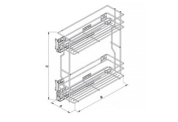 Cargo chrom. 200 mm REJS