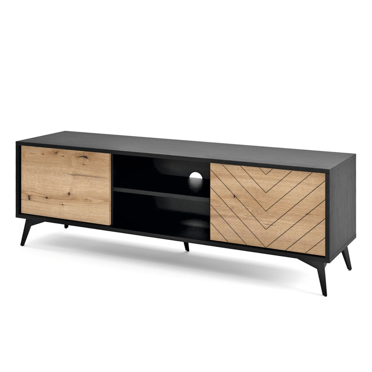 

TV stolek 154 evoke dub / černá Diamond