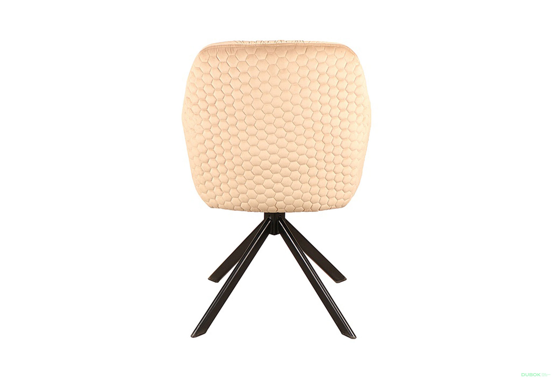 Fotografie 2 - Židle Astoria Velvet béžový Bluvel 28, matná černá kov