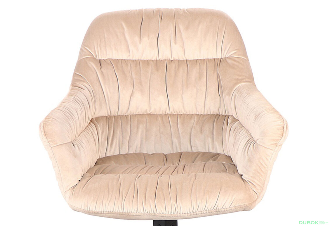 Fotografie 4 - Židle Astoria Velvet béžový Bluvel 28, matná černá kov