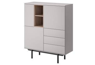 Komoda IK100 šedá / jackson hickory Inox