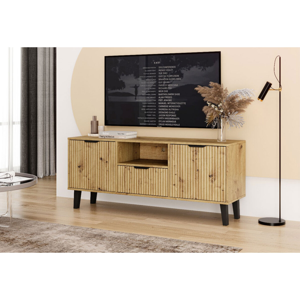 TV stolek Borg Duo 2d1s dub artisan (obrázek 4)