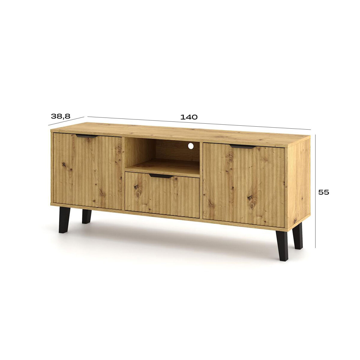 TV stolek Borg Duo 2d1s dub artisan (obrázek 5)
