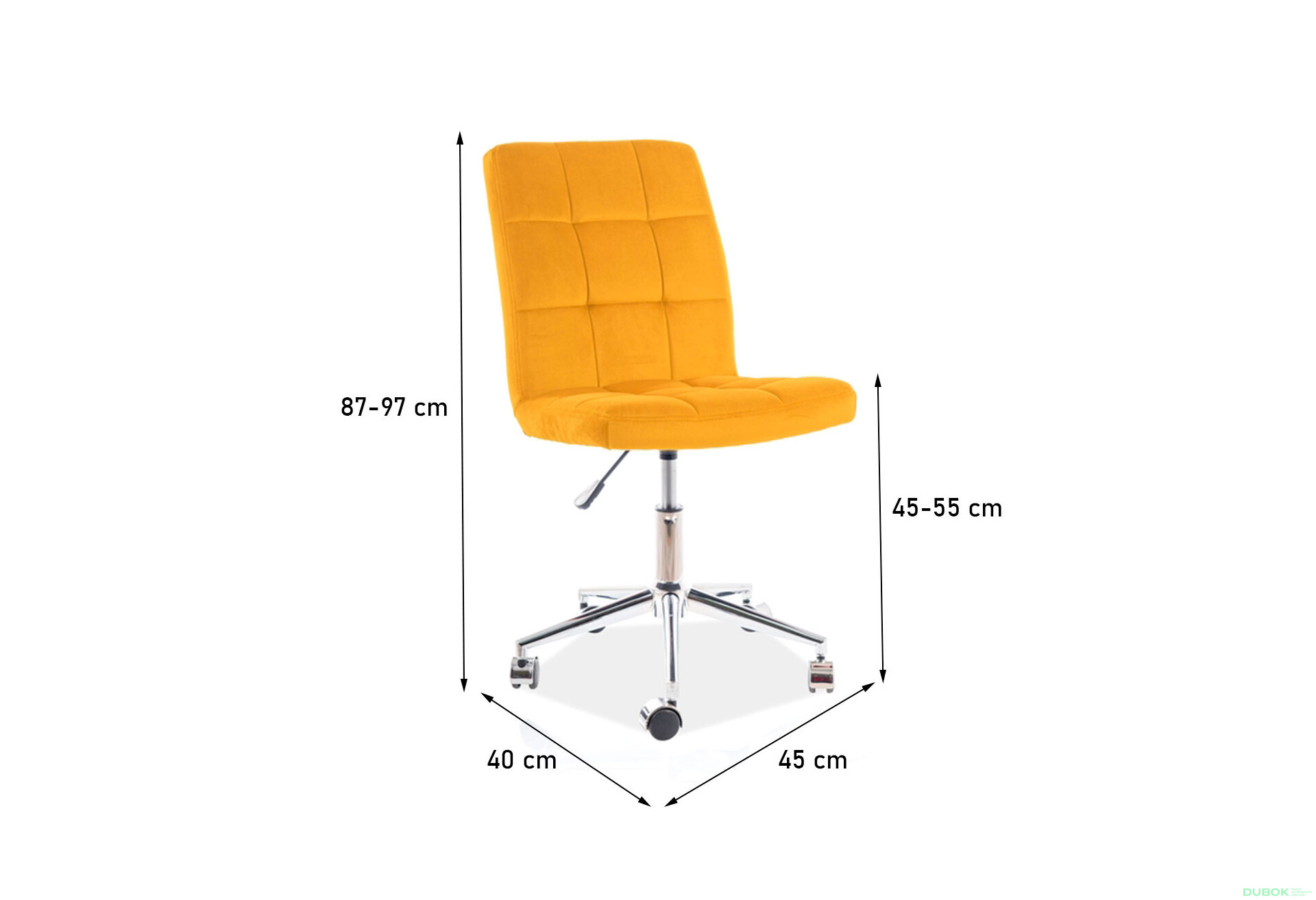 Fotografie 3 - Otočné křeslo Q-020 Velvet, kari Bluvel 68