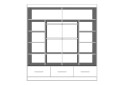 Fotografie 3 - Skříň Florence 2D 200 matná šedá