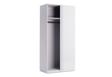 Korpus skříně Roh 90° Bílý lesk