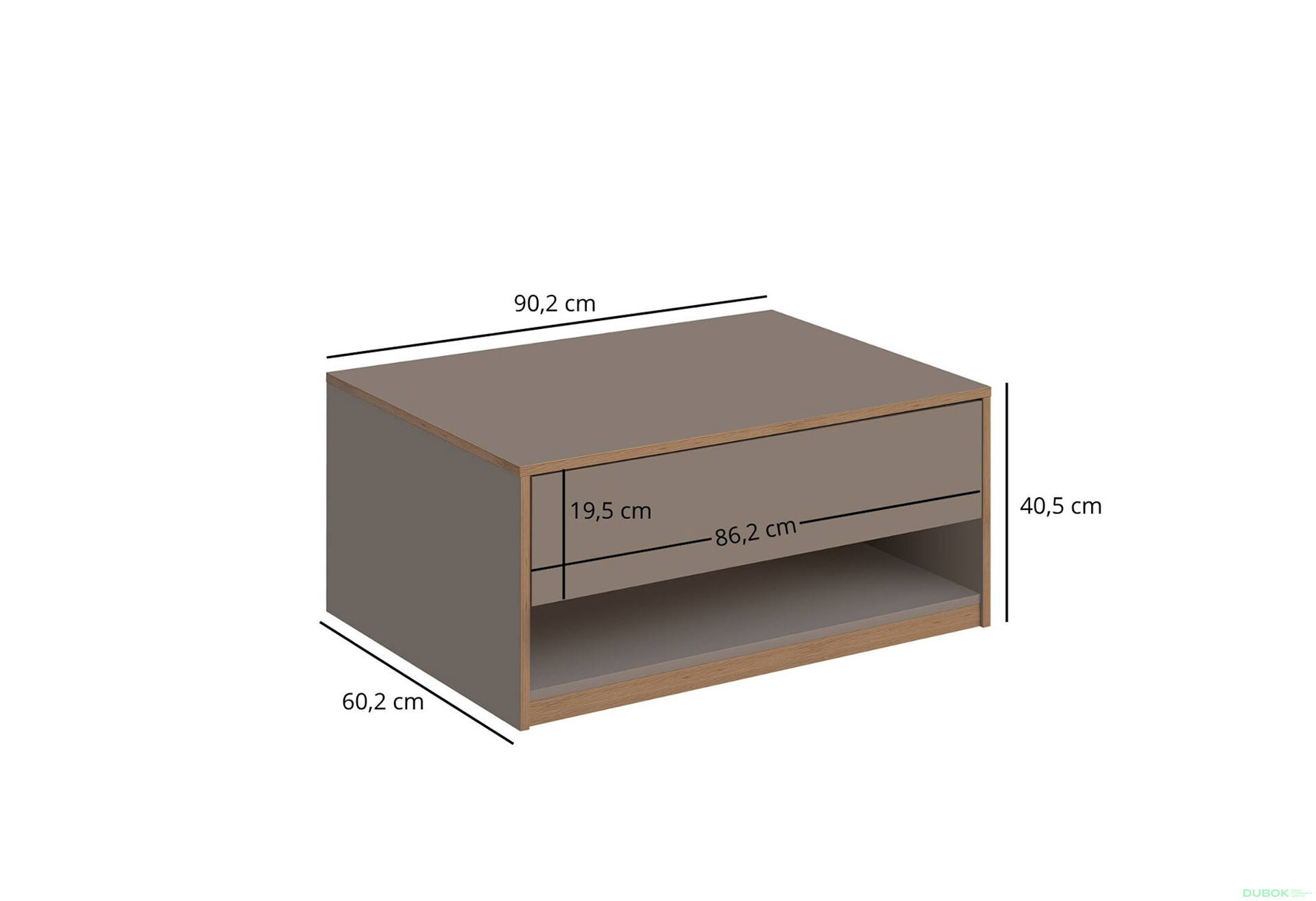 Konferenční stolek 1s/90 šedý kubanit Complex - Fotografie 6 Fotografie 6 - Konferenční stolek 1s/90 šedý kubanit Complex